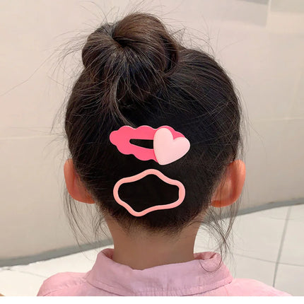 Girls Colorful Flower Hairpin Children's Carrot Hair Clips Side Hairpin Girls Bangs Clip Baby Headwear For Kids