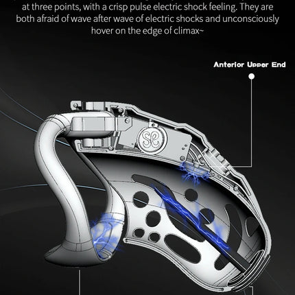 Intelligence Chastity Cage Men's Sm Conditioning Abstinence Plastic Penis Lock with Urethral Blockage Remote Control