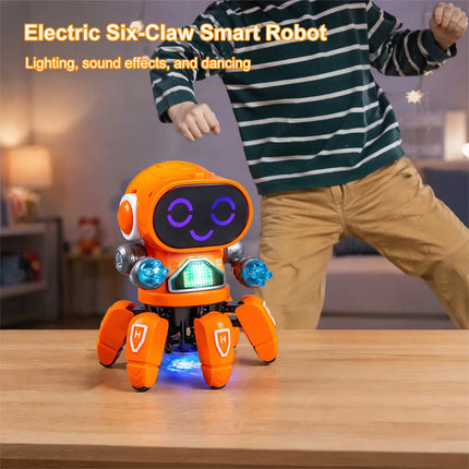 6-Claw Robot Toy for Kids Dancing Singing Robot Toy with Clear Sound Rechargeable Robots Toys Birthday Gifts for Boys and Girls