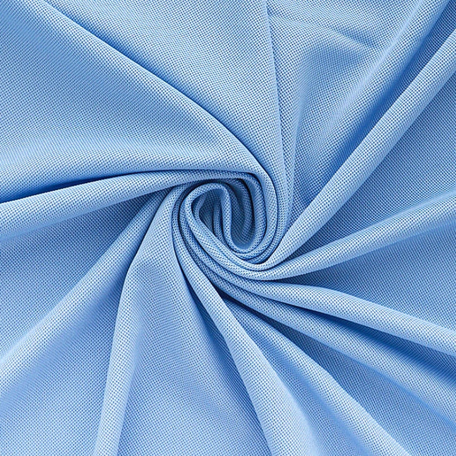 Pure Pique Fabric Classic Comfort Mesh Spring Summer Collar Polo T Shirt Breathable Designer Knit Clothing DIY Material