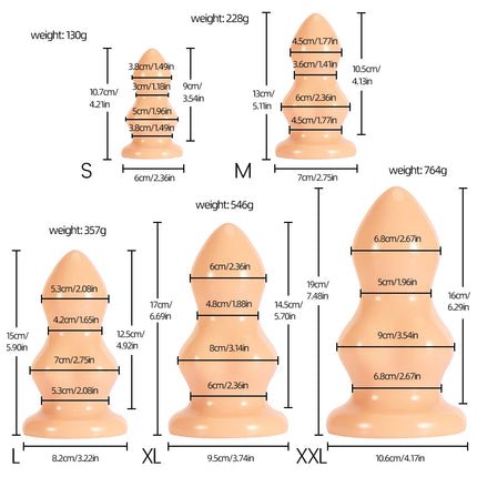 S/Xxl Huge Anal Plug Soft Alien Large Butt Plug Anal Dilator Masturbation Anal Toys Prostate Massager Adult Toys For Women Men