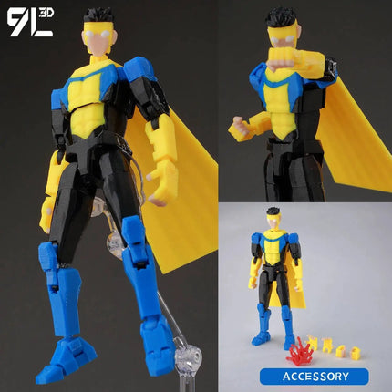 9L3D Printed Superheroes Invincible 2.0 Anime Multi-Jointed Shapeshift Toys Action Figures Mannequin Model Ornaments Gifts