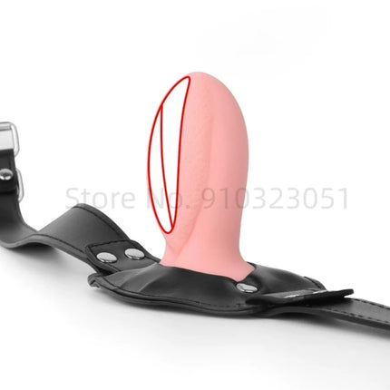 Realistic Pussy/Breast Gag Restraint Sex Toys For Adults Couple Erotic Game Adjustable Strap Bondage BDSM Oral Masturbation Plug