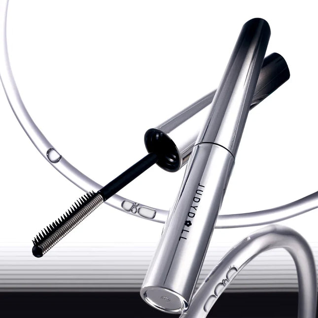 Judydoll Waterproof Lengthening Curling Lash Mascara & PrimerSet in Metal Tube with Fine Comb Brush - Smudge Proof Makeup Beauty