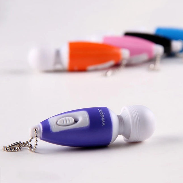 3pcs Mini Magic Wand Face Massage clitoris GSpot tiny AV Vibrator Secret Solo masturbation Keychain pocket Sex Toys For women