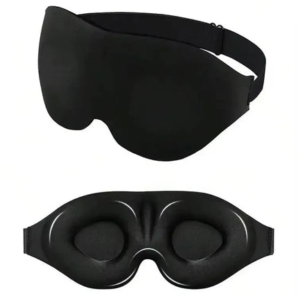 3D Eye Mask Adjustable Suitable for Men and Women with No Pressure on the Eyes Breathable and Light Blocking Eye Mask Black