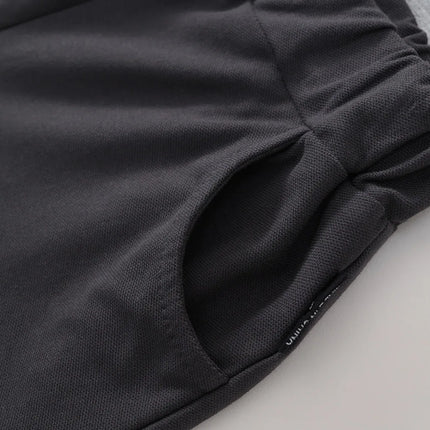 Summer Kids Brother Sister Look Turn Down Collar Kid Girl Pleated Sleeveless Dress Muslin Spliced Raglan Sleeve Top Shorts Suits