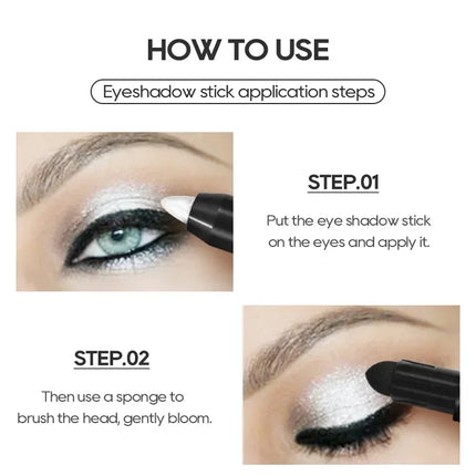 Golden Brown Pearlescent Eyeshadow Eyeliner Pencil Glitter Eye Shadow Makeup Pigment Silkworm Eyeshadow Pen