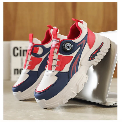 2025 Autumn New Men's Versatile High-Top Trendy Thick-Soled Running Shoes Breathable Casual Trendy Shoes