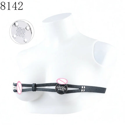QKKQ Stainless Steel Chest Clamp Breast Bondage Nipples Pleasure Wearable Erotic Bra Nipple Stimulation For Women Sexy Tools