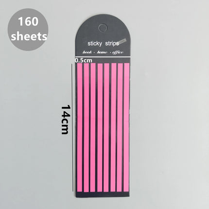 160 Sheets Transparent Sticky Notes Self-Adhesive Reading Annotation for Books Notepad Bookmarks  Memo Pad Index Tabs