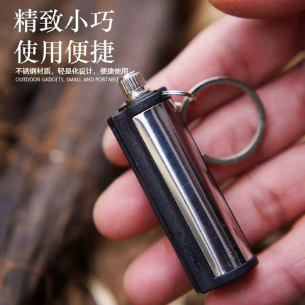 2026 New Multifunctional Match Kerosine Lighter Keychain Outdoor Waterproof Portable Igniter Smoking Accessories Gift Wholesale