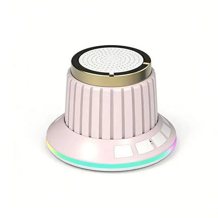 Portable Bluetooth Speaker Wireless Magnetic Knob Speakers TWS Mini Audio Player With Colorful LED Light Stereo Surround Sound
