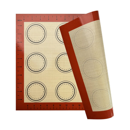 1PC 2PCS Slicone Baking Mats for Oven, Thin 0.4mm 40x30cm, Reusable Nonstick Bakeware Sheets, for Macaron Cookie