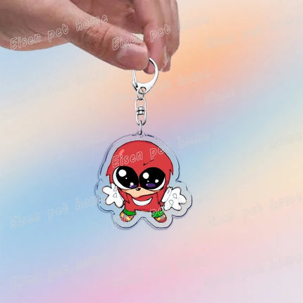 Cute Cartoon Hedgehog Keychain Accessories Bag Charms Anime Animal Meme Keychains Keyrings Jewelry Fans Gift