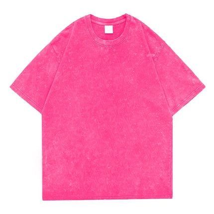 Hip Hop t shirt Men fashion Cotton Harajuku Multicolors Oversized Washed T-shirt women Unisex Summer Retro Short Sleeve Tee top