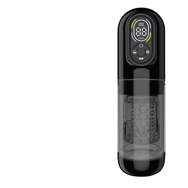 LCD Automatic Sucking Licking Male Masturbator Penis Pump Pocket Pussy Male Masturbation with 14 Powerful Modes Sex Toys for Men