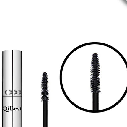 Qibest Silver Tube Mascara Waterproof Long & Curling Black Eyelashes Easy Removal No Dizziness Everlastingly Lasting