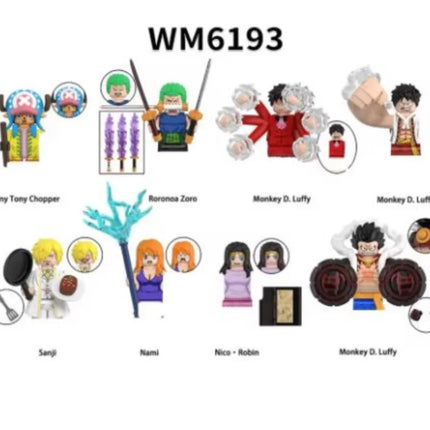 WM6192 WM6193 WM6194 WM6195 WM6196 ONE PIECE New Cartoon Japan Action Figure Doll Anime Model Toy Gifts WM2818 WM2819 WM2820