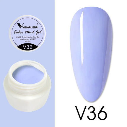 VENALISA Color Mud Gel Pure DIY Nail Art Design UV Gel Polish Professional Manicure Varnishes for Quality Artistry
