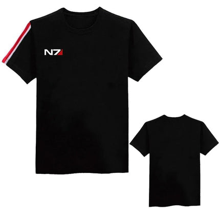 Game Mass Effect N7 Hoodie Unisex Sweatshirt Jacket Embroidered Zipper Hoodies Men Women Coat N7 Tshirt Streetwear