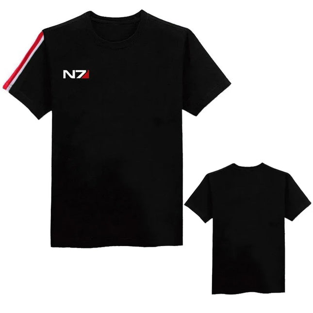 Game Mass Effect N7 Hoodie Unisex Sweatshirt Jacket Embroidered Zipper Hoodies Men Women Coat N7 Tshirt Streetwear