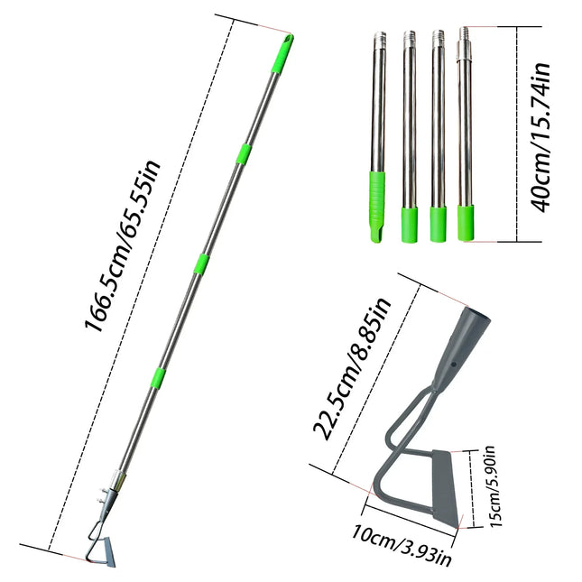 Gardening Weeding Rake Hoe Multifunctional Agricultural Soft Soil Shovel Turf Vegetable Garden Weeder Hand Tool