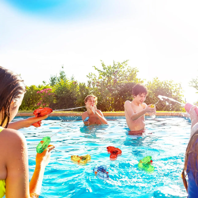 24-100Pcs Mini Water Gun for Kids Colorful Blaster Squirt Pistol Small Fun Water Gun Bulk for Outdoor Beach Game Summer Swimming