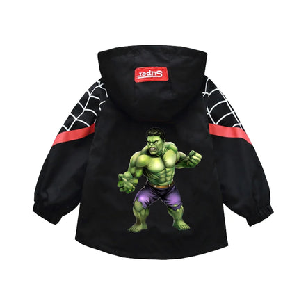 Children's Mickey Hooded Jacket 1-10 Years Autumn Boy's Windbreaker Zipper Hoodie Baby Boys Birthday Present Jacket Cosplay Coat