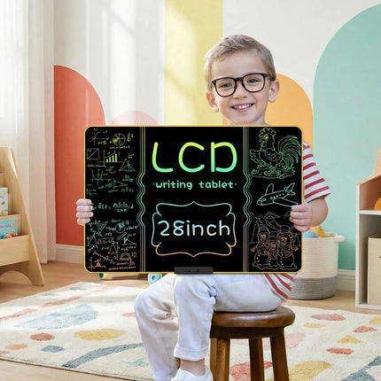 28 Inch/16 Inch LCD Writing Tablet for Kids & Adults, Rechargeable Drawing Board Doodle Board for Digital Education and Learning