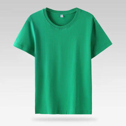 Women 100% Cotton T Shirts.Casual Female Regular Fit Soft Tees Short Sleeve Summer Tops.Yellow Pink Green White
