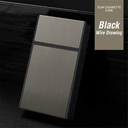 Long Cigarette Case Ultra Thin Flip Cover 20pcs Cigarettes For 100mm Storage Container Box Tobacco Case Smoking Tool Men's Gifts