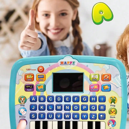 Kids Tablet Toddler Learning Pad with Teach Alphabet Numbers Word Music Math，Early Development Interactive Toy for Boys & Girls