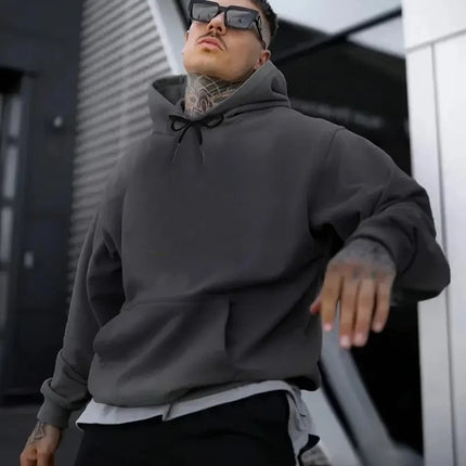 Loose Fleece Men's Women Oversize Casual Sweatshirt Hoodies Couple Unisex Pullover Autumn Winter Cotton Sport Hoody Clothing Top