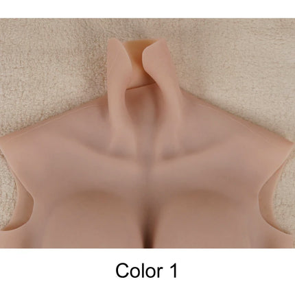 Dokier No-oil Silicone Breast Forms Fake Boobs Plate Enhancer Tits Male to Shemale Transgender Drag Queen Crossdressing Cosplay - TOYS-SUCE
