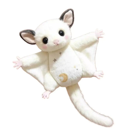 Cute Sugar Glider Plush Keychain Soft Flying Squirrel Bag Charm Kawaii Animal Pendant Gift
