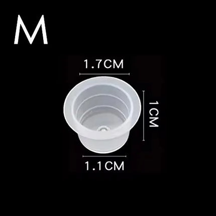 LASTJUDG 1000Pcs High-quality Tattoo Ink Cups Disposable Plastic Pigment Clear Permanent Makeup Tattoo Accessory Tattoo Ink