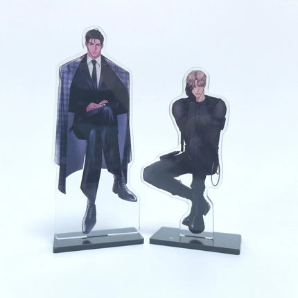 Kick off Black Tiger & Black Rabbit Acrylic Stand BL Yaoi Manhwa Key Chain Anime Collectible Gift