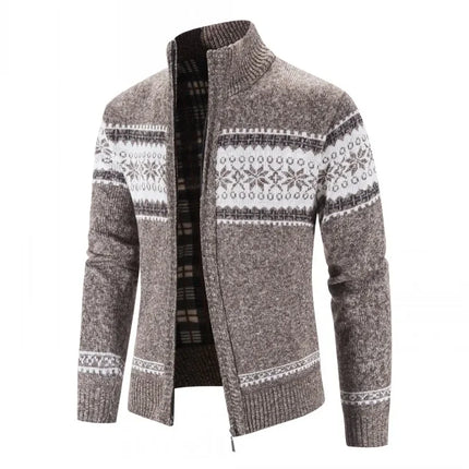 LEGIBLE 2025 Men's Sweaters Autumn Winter Wool Zipper Cardigan Sweaters Man Casual Knitwear Sweatercoat Male
