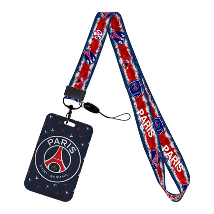 Sports Designs P Lanyards New Football ID Badge Holder Strap Work Card Bus Access Card Holder Keychains Accessories