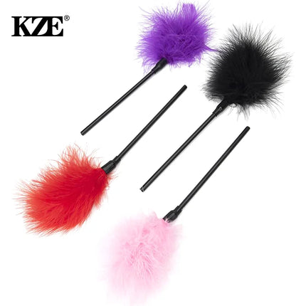 Sex Feather Tickle With Different Colors Bondage Restraint Riding Crop Flogger For Women And Couple Adult Sex Toys