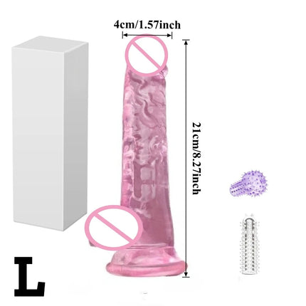 4colors with Egg Shaped Dildo with Strong Suction Cups Soft and Flexible Textured and Curved Design Suitable for G-spot and Play