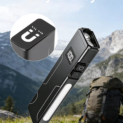 EDC Flashlight Magnetic UV Black Light RGB Side Light Pen Clip Waterproof for Outdoor Inspection Money Detecting Daily Carry