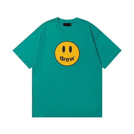 Drew House Print Short-Sleeve High-Street Casual Couple's Oversized T-Shirt