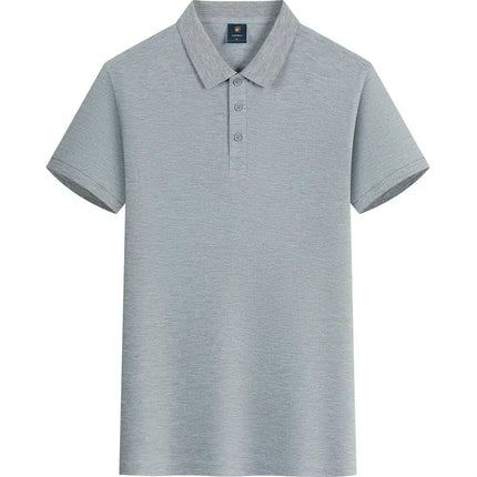Summer 100% cotton overalls polo shirt custom company logo embroidered lapel short-sleeve T-shirt printing