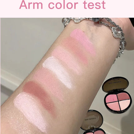 Herorange Sweetheart Blush Cream｜Four Colors in One, Delicate and Skin-Friendly, Brightens and Contours with Full Vitality