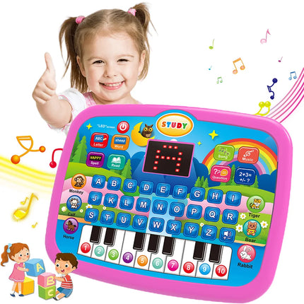 Multi functional early childhood education machine toys, letters, numbers, and music, gifts for boys and girls (no batteries)