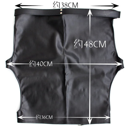 Thierry PU Leather Mooning Spanking Skirt with Straps Cosplay Adult Games for Women Erotic Mini Skirt for Sex Night Clubwear