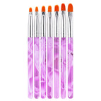 7Pcs purple