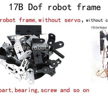 17 Dof Robot Dance Robot Biped Walking Robot for Teaching DIY Kit Servo MG996/DS3218 Educational Kit Humanoid Programmable Robot
